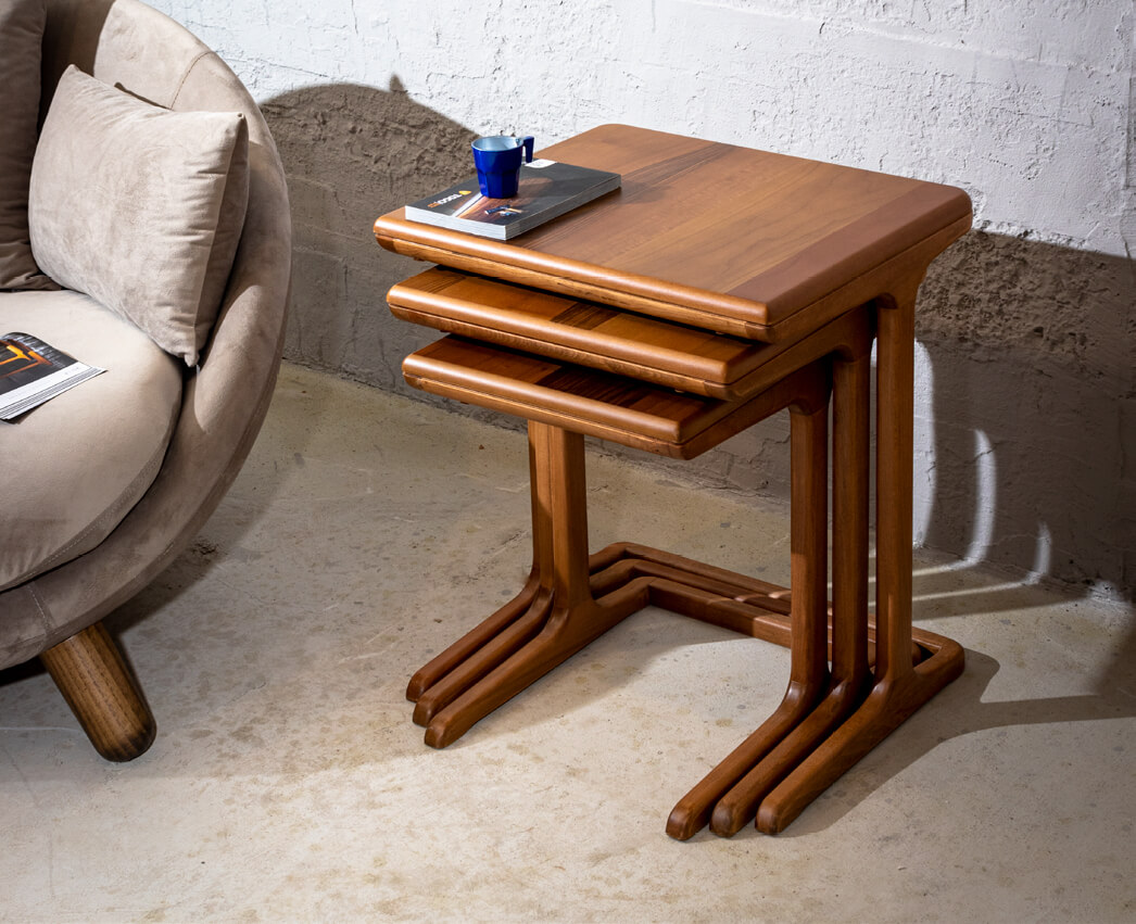 Sansa 3’lü servis sehpa - Görsel 4