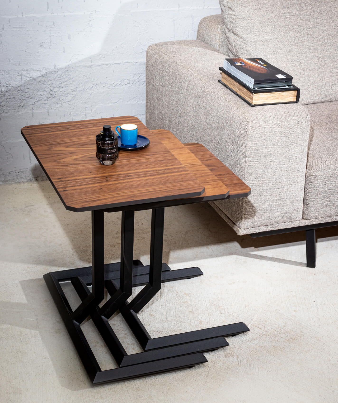 Trias 3’lü servis sehpa - Görsel 2